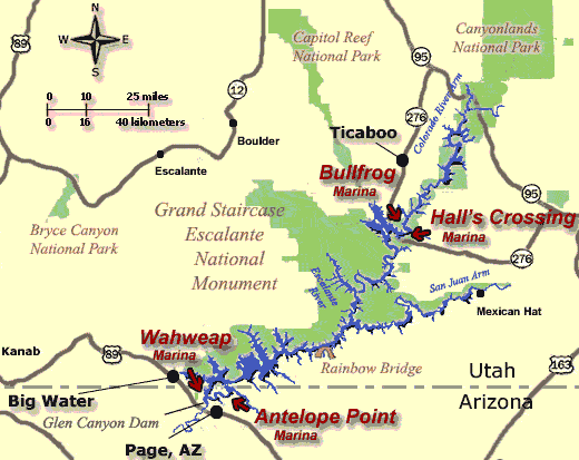 Lake Powell Map
